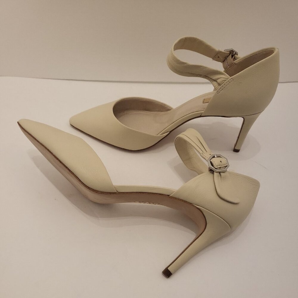Louise at Cie Heels Ankle Strap Stiletto Heel Closed Toe - Picture 8 of 10